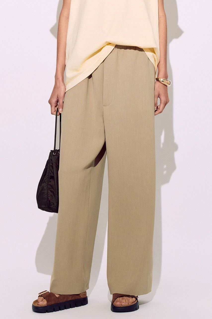 【ブリル/BRILL】のイージーパンツ インテリア・キッズ・メンズ・レディースファッション・服の通販 founy(ファニー) 　ファッション　Fashion　レディースファッション　Fashion for Women　パンツ　Pants & Trousers　ストレッチ　Stretch, Stretchy Fabric　ベージュ|ID: prp329100004509179 ipo3291000000035498513