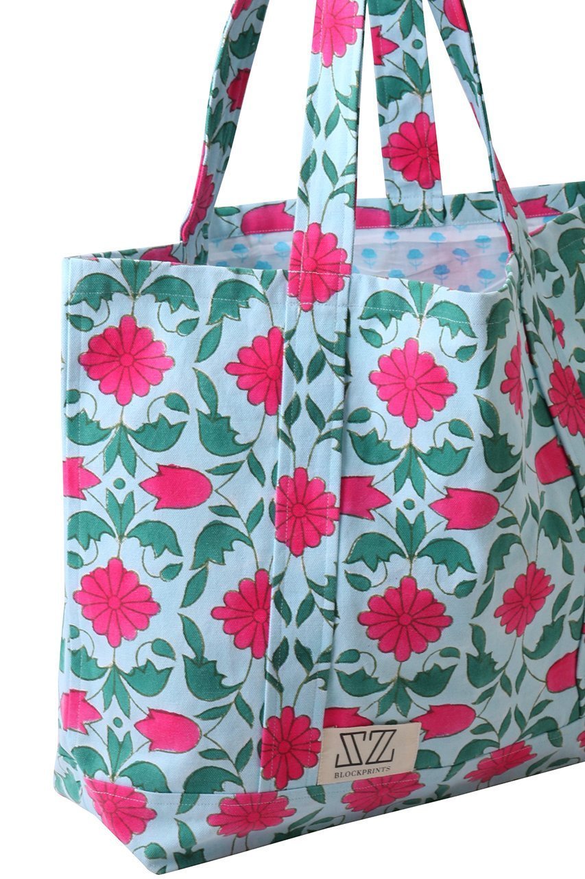 【エスゼット ブロックプリント/SZ Blockprints】のLISBON コットンスモールトートバッグ 人気、トレンドファッション・服の通販 founy(ファニー) 　ファッション　Fashion　レディースファッション　Fashion for Women　バッグ　Bags　other-4|ID: prp329100004509184 ipo3291000000036090521