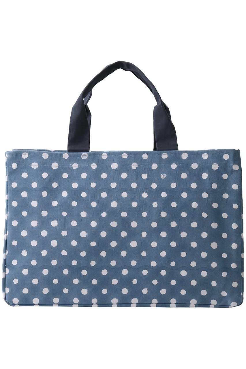 【エスゼット ブロックプリント/SZ Blockprints】のPOLKA DOT ショッパーバッグ インテリア・キッズ・メンズ・レディースファッション・服の通販 founy(ファウニー) 　ファッション　Fashion　レディースファッション　Fashion for Women　バッグ　Bags　ドット　Polka Dot, Dot Pattern　プリント　Print, Printed Pattern　ネイビー|ID: prp329100004509185 ipo3291000000036926563