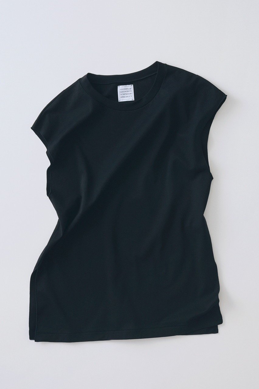 【グッド ピープル グッド ステッチング グッド プロダクト/GOOD PEOPLE GOOD STITCHING GOOD PRODUCT】のクルーネック フレンチスリーブTシャツ 人気、トレンドファッション・服の通販 founy(ファニー) 　ファッション　Fashion　レディースファッション　Fashion for Women　トップス・カットソー　Cut & Sew Tops　シャツ・ブラウス・オフィスカジュアル　Elegant Blouses & Button-Ups　ロングTシャツ・Tシャツ　Longline T-Shirts & Tees　カットソー・ベーシックTシャツ　Cut-and-Sewn Tops / Stretch Tees & Basics　ショート　Short, Short Length　スリット　Slit, Slit Detail　スリーブ　Sleeve, Long Sleeve / Short Sleeve　フレンチ　French, French Style　定番　Standard, Basic Item　other-7|ID: prp329100004509191 ipo3291000000032845465