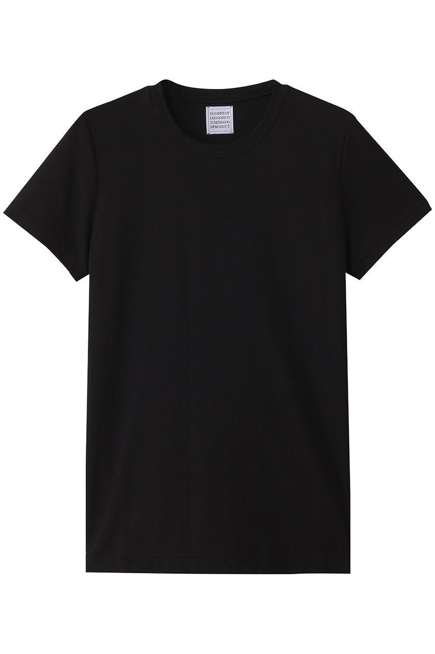 【グッド ピープル グッド ステッチング グッド プロダクト/GOOD PEOPLE GOOD STITCHING GOOD PRODUCT】のクルーネック ショートスリーブTシャツ インテリア・キッズ・メンズ・レディースファッション・服の通販 founy(ファニー) 　ファッション　Fashion　レディースファッション　WOMEN　トップス・カットソー　Tops/Tshirt　シャツ/ブラウス　Shirts/Blouses　ロング / Tシャツ　T-Shirts　カットソー　Cut and Sewn　インナー　Inner　ショート　Short　スリーブ　Sleeve　定番　Standard　ブラック|ID: prp329100004509192 ipo3291000000031836437