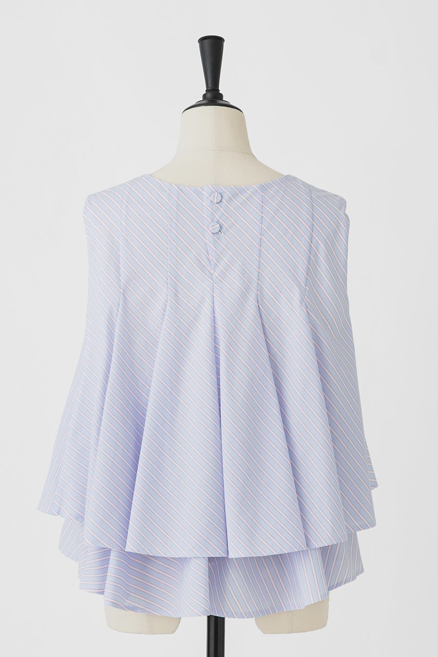 【オーヴィル/EAUVIRE】のクロップドフレアブラウス 人気、トレンドファッション・服の通販 founy(ファニー) 　ファッション　Fashion　レディースファッション　Fashion for Women　トップス・カットソー　Cut & Sew Tops　キャミソール&ノースリーブ　Camisoles & Sleeveless Tops　シャツ・ブラウス・オフィスカジュアル　Elegant Blouses & Button-Ups　ノースリーブ　Sleeveless, No-Sleeve　フレア　Flare, Flared　other-3|ID: prp329100004509195 ipo3291000000032811128