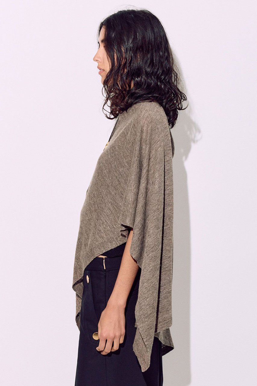 【ブリル/BRILL】のリネンポンチョ 人気、トレンドファッション・服の通販 founy(ファニー) 　ファッション　Fashion　レディースファッション　WOMEN　トップス・カットソー　Tops/Tshirt　ニット　Knit Tops　プルオーバー　Pullover　フレンチ　French　リネン　Linen　夏　Summer　other-2|ID: prp329100004509200 ipo3291000000031836505