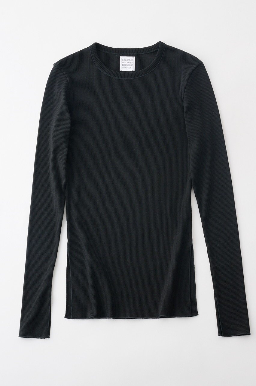 【グッド ピープル グッド ステッチング グッド プロダクト/GOOD PEOPLE GOOD STITCHING GOOD PRODUCT】のクルーネック ロングスリーブプルオーバー 人気、トレンドファッション・服の通販 founy(ファニー) 　ファッション　Fashion　レディースファッション　Fashion for Women　トップス・カットソー　Cut & Sew Tops　ニット　Knit Tops & Sweaters　カジュアルプルオーバー・ニットトップス　Pullovers & Knit Tops / Casual Pullovers　ストレッチ　Stretch, Stretchy Fabric　スリット　Slit, Slit Detail　トレンド　Trend, Trending Now　other-6|ID: prp329100004509202 ipo3291000000032921563