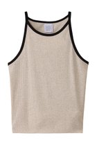 【グッド ピープル グッド ステッチング グッド プロダクト/GOOD PEOPLE GOOD STITCHING GOOD PRODUCT】のタンクトップ ベージュトップ×ブラック|ID:prp329100004509205