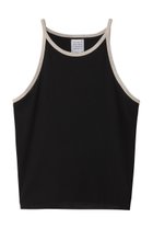 【グッド ピープル グッド ステッチング グッド プロダクト/GOOD PEOPLE GOOD STITCHING GOOD PRODUCT】のタンクトップ ブラック×ベージュトップ|ID:prp329100004509205