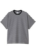 【グッド ピープル グッド ステッチング グッド プロダクト/GOOD PEOPLE GOOD STITCHING GOOD PRODUCT】のクルーネック ドルマンスリーブTシャツ ホワイト×ブラック|ID:prp329100004509210