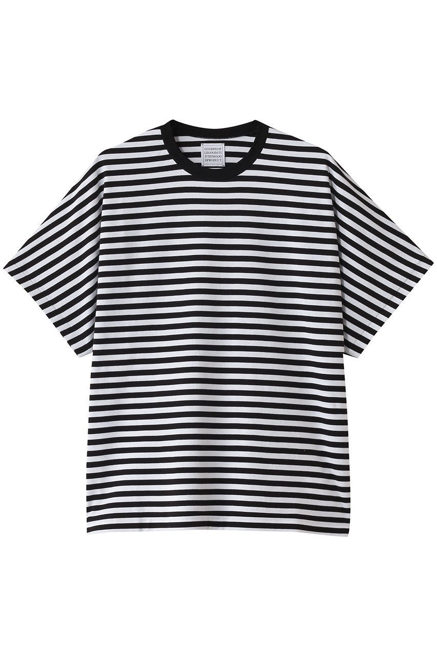 【グッド ピープル グッド ステッチング グッド プロダクト/GOOD PEOPLE GOOD STITCHING GOOD PRODUCT】のクルーネック ドルマンスリーブTシャツ インテリア・キッズ・メンズ・レディースファッション・服の通販 founy(ファニー) 　ファッション　Fashion　レディースファッション　Fashion for Women　トップス・カットソー　Cut & Sew Tops　シャツ・ブラウス・オフィスカジュアル　Elegant Blouses & Button-Ups　ロングTシャツ・Tシャツ　Longline T-Shirts & Tees　カットソー・ベーシックTシャツ　Cut-and-Sewn Tops / Stretch Tees & Basics　ショート　Short, Short Length　スリーブ　Sleeve, Long Sleeve / Short Sleeve　ボトム　Bottoms, Lower Wear　再入荷　Restock / Back in Stock　夏　Summer　定番　Standard, Basic Item　ホワイト×ブラック|ID: prp329100004509210 ipo3291000000032845303