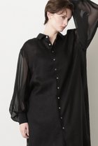 【ヒューエルミュージアム/hueLe Museum】の【STUMBLY】Sheer Combi Long Shirts ブラック|ID:prp329100004509211