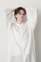 【ヒューエルミュージアム/hueLe Museum】の【STUMBLY】Sheer Combi Long Shirts ホワイト|ID:prp329100004509211