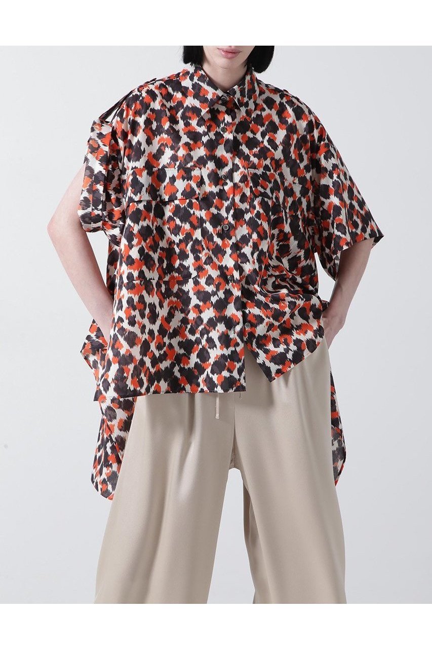 【ヒューエルミュージアム/hueLe Museum】の【STUMBLY】Printed Military Shirts 人気、トレンドファッション・服の通販 founy(ファニー) 　ファッション　Fashion　レディースファッション　WOMEN　トップス・カットソー　Tops/Tshirt　シャツ/ブラウス　Shirts/Blouses　オーガンジー　Organdy　クール　Cool　ショート　Short　スリーブ　Sleeve　ドット　Dot　プリント　Print　レオパード　Leopard　other-6|ID: prp329100004509212 ipo3291000000031874531