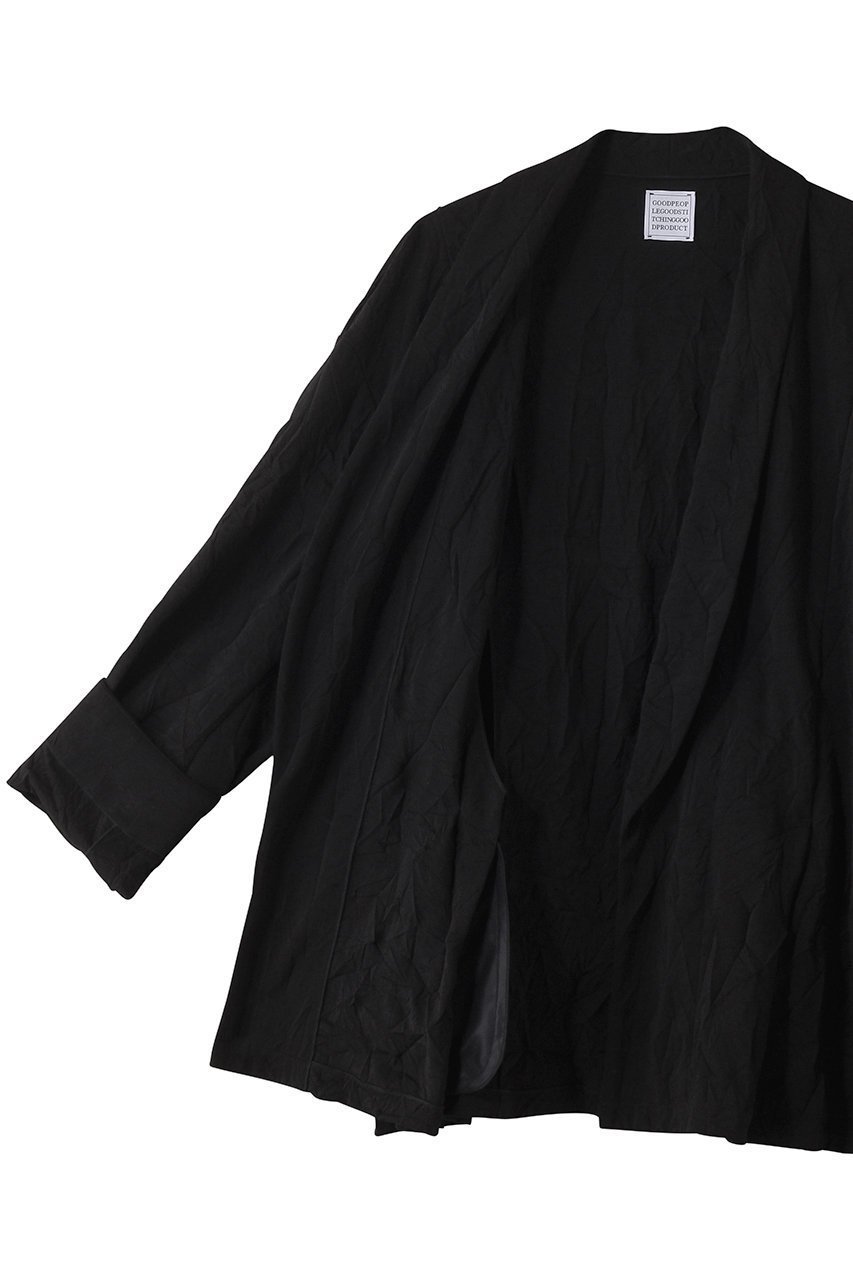 【グッド ピープル グッド ステッチング グッド プロダクト/GOOD PEOPLE GOOD STITCHING GOOD PRODUCT】のショールカラー イージー ライトジャケット 人気、トレンドファッション・服の通販 founy(ファニー) 　ファッション　Fashion　レディースファッション　Fashion for Women　アウター　Coat / Outerwear Collection　レディースジャケット・軽アウター　Jackets　カーディガン　Cardigan, Knitwear　グラフィック　Graphic, Graphic Design　ショール　Shawl, Wrap　シルケット　Silket, Silky Cotton　シンプル　Simple, Minimal　ジャケット　Jacket, Outerwear　ストレッチ　Stretch, Stretchy Fabric　リラックス　Relax, Relaxed Fit　ワッシャー　Washer, Crinkled Finish　other-6|ID: prp329100004509217 ipo3291000000032806474