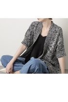【ヒューエルミュージアム/hueLe Museum】の【STUMBLY】Sleeveless Cardigan ブラック|ID:prp329100004509219