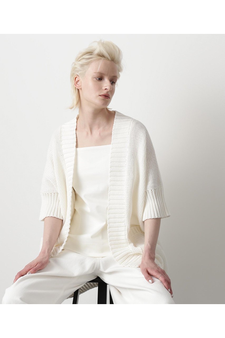 【ヒューエルミュージアム/hueLe Museum】の【STUMBLY】Sleeveless Cardigan インテリア・キッズ・メンズ・レディースファッション・服の通販 founy(ファニー) 　ファッション　Fashion　レディースファッション　Fashion for Women　トップス・カットソー　Cut & Sew Tops　ニット　Knit Tops & Sweaters　カーディガン・羽織り　Layered Style Cardigans　カジュアルプルオーバー・ニットトップス　Pullovers & Knit Tops / Casual Pullovers　パターン　Pattern, Design Print　ミックス　Mix, Mixed Style　再入荷　Restock / Back in Stock　日本製　Made In Japan　ホワイト|ID: prp329100004509219 ipo3291000000032925525