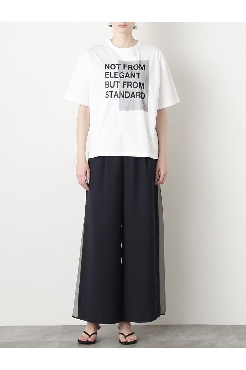 【ヒューエルミュージアム/hueLe Museum】の【STUMBLY】Printed T-shirts 人気、トレンドファッション・服の通販 founy(ファニー) 　ファッション　Fashion　レディースファッション　WOMEN　トップス・カットソー　Tops/Tshirt　シャツ/ブラウス　Shirts/Blouses　ロング / Tシャツ　T-Shirts　カットソー　Cut and Sewn　ショート　Short　スリーブ　Sleeve　チュール　Tulle　プリント　Print　other-2|ID: prp329100004509220 ipo3291000000031874543