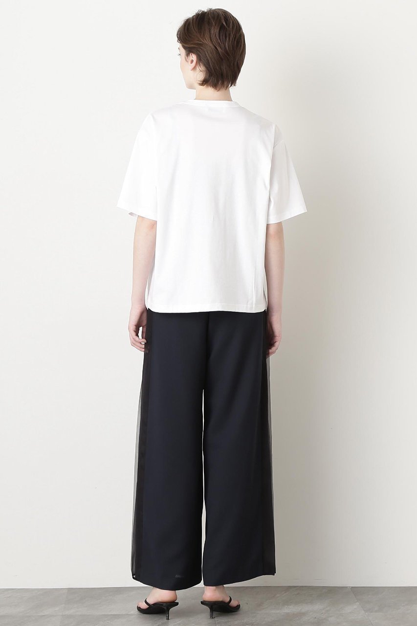 【ヒューエルミュージアム/hueLe Museum】の【STUMBLY】Printed T-shirts 人気、トレンドファッション・服の通販 founy(ファニー) 　ファッション　Fashion　レディースファッション　Fashion for Women　トップス・カットソー　Cut & Sew Tops　シャツ・ブラウス・オフィスカジュアル　Elegant Blouses & Button-Ups　ロングTシャツ・Tシャツ　Longline T-Shirts & Tees　カットソー・ベーシックTシャツ　Cut-and-Sewn Tops / Stretch Tees & Basics　ショート　Short, Short Length　スリーブ　Sleeve, Long Sleeve / Short Sleeve　チュール　Tulip, Tulip Motif　プリント　Print, Printed Pattern　other-4|ID: prp329100004509220 ipo3291000000035003357