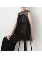 【ヒューエルミュージアム/hueLe Museum】の【STUMBLY】Tulle Combination Tops グレー|ID: prp329100004509221 ipo3291000000031862579