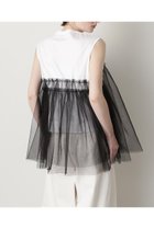 【ヒューエルミュージアム/hueLe Museum】の【STUMBLY】Tulle Combination Tops ホワイト|ID: prp329100004509221 ipo3291000000031862580