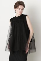 【ヒューエルミュージアム/hueLe Museum】の【STUMBLY】Tulle Combination Tops ブラック|ID:prp329100004509221