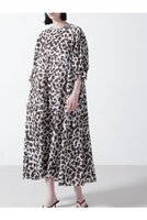 【ヒューエルミュージアム/hueLe Museum】の【STUMBLY】Printed Maxi Dress 人気、トレンドファッション・服の通販 founy(ファニー) ファッション Fashion レディースファッション WOMEN ワンピース Dress ドレス Party Dresses チュニック Tunic マキシワンピース Maxi Dress オーガンジー Organdy チュニック Tunic ドット Dot ドレス Dress プリント Print レオパード Leopard ロング Long |ID:prp329100004509223