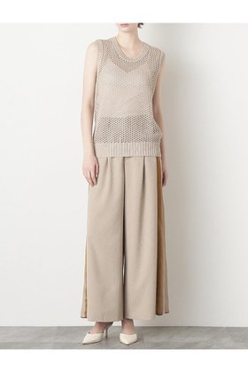 【ヒューエルミュージアム/hueLe Museum】の【STUMBLY】Side Ribbon Pants 人気、トレンドファッション・服の通販 founy(ファニー) ファッション Fashion レディースファッション WOMEN パンツ Pants オーガンジー Organdy エレガント 上品 Elegant |ID:prp329100004509224
