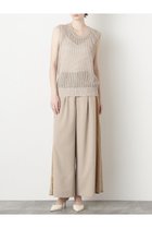 【ヒューエルミュージアム/hueLe Museum】の【STUMBLY】Side Ribbon Pants ベージュ|ID:prp329100004509224