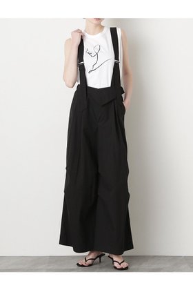 【ヒューエルミュージアム/hueLe Museum】の【STUMBLY】Suspender Wide Pants 人気、トレンドファッション・服の通販 founy(ファニー) ファッション Fashion レディースファッション WOMEN パンツ Pants サスペンダー Suspenders テーパード Tapered ワイド Wide |ID:prp329100004509225