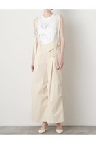 【ヒューエルミュージアム/hueLe Museum】の【STUMBLY】Suspender Wide Pants ホワイト|ID:prp329100004509225