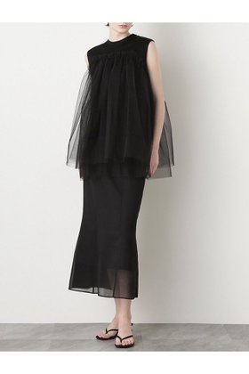 【ヒューエルミュージアム/hueLe Museum】の【STUMBLY】Sheer Satin Combi Skirt 人気、トレンドファッション・服の通販 founy(ファニー) ファッション Fashion レディースファッション WOMEN スカート Skirt ロングスカート Long Skirt オーガンジー Organdy サテン Satin バランス Balance フロント Front ベーシック Basic マーメイド Mermaid モダン Modern ロング Long |ID:prp329100004509226