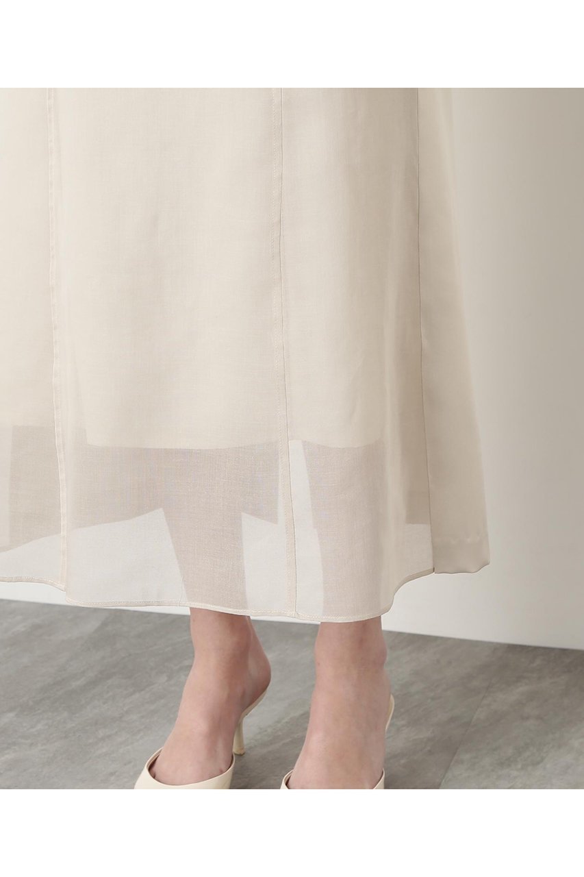 【ヒューエルミュージアム/hueLe Museum】の【STUMBLY】Sheer Satin Combi Skirt 人気、トレンドファッション・服の通販 founy(ファニー) 　ファッション　Fashion　レディースファッション　WOMEN　スカート　Skirt　ロングスカート　Long Skirt　オーガンジー　Organdy　サテン　Satin　バランス　Balance　フロント　Front　ベーシック　Basic　マーメイド　Mermaid　モダン　Modern　ロング　Long　other-5|ID: prp329100004509226 ipo3291000000031874569