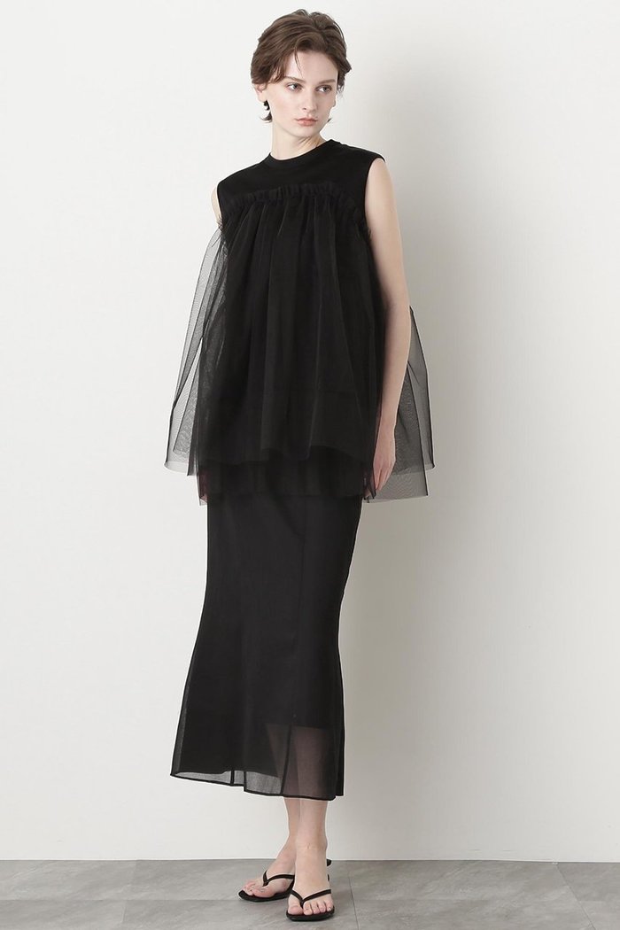 【ヒューエルミュージアム/hueLe Museum】の【STUMBLY】Sheer Satin Combi Skirt インテリア・キッズ・メンズ・レディースファッション・服の通販 founy(ファニー) https://founy.com/ ファッション Fashion レディースファッション Fashion for Women スカート Skirts ロングスカート Long Skirts / Maxi & Midi Skirts オーガンジー Organza Fabric サテン Satin, Glossy Fabric バランス Balance, Style Balance フロント Front, Front Design ベーシック Basic, Essential マーメイド Mermaid, Fishtail Silhouette モダン Modern, Contemporary ロング Long, Long-Length |ID: prp329100004509226 ipo3291000000032846750