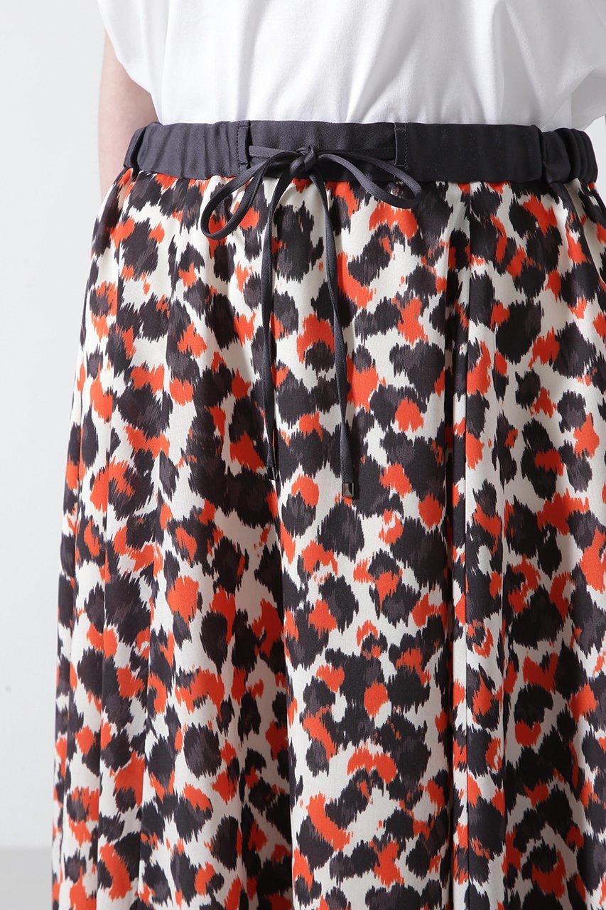 【ヒューエルミュージアム/hueLe Museum】の【STUMBLY】Printed Flare Skirt 人気、トレンドファッション・服の通販 founy(ファニー) 　ファッション　Fashion　レディースファッション　Fashion for Women　スカート　Skirts　ロングスカート　Long Skirts / Maxi & Midi Skirts　オーガンジー　Organza Fabric　ギャザー　Gathered, Ruffled　クール　Cool, Chic　ドット　Polka Dot, Dot Pattern　フロント　Front, Front Design　プリント　Print, Printed Pattern　レオパード　Leopard, Animal Print　ロング　Long, Long-Length　定番　Standard, Basic Item　other-6|ID: prp329100004509227 ipo3291000000032824265