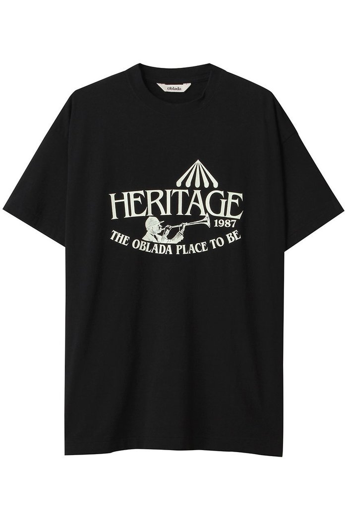 【オブラダ/Oblada】のHERITAGE Tシャツ インテリア・キッズ・メンズ・レディースファッション・服の通販 founy(ファニー) https://founy.com/ ファッション Fashion レディースファッション WOMEN トップス・カットソー Tops/Tshirt シャツ/ブラウス Shirts/Blouses ロング / Tシャツ T-Shirts カットソー Cut and Sewn ショート Short スリーブ Sleeve ハーフ Half プリント Print ベーシック Basic |ID: prp329100004509959 ipo3291000000031849640