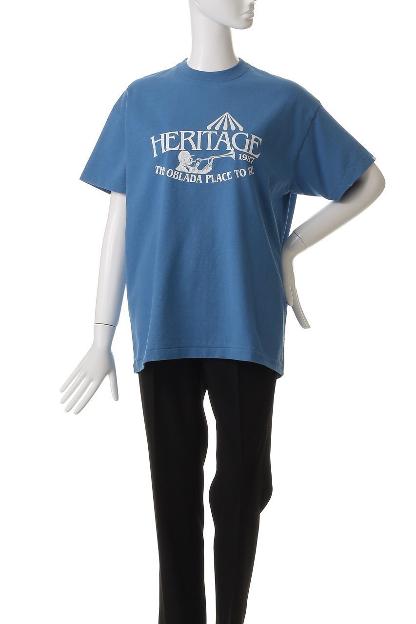 【オブラダ/Oblada】のHERITAGE Tシャツ 人気、トレンドファッション・服の通販 founy(ファニー) 　ファッション　Fashion　レディースファッション　Fashion for Women　トップス・カットソー　Cut & Sew Tops　シャツ・ブラウス・オフィスカジュアル　Elegant Blouses & Button-Ups　ロングTシャツ・Tシャツ　Longline T-Shirts & Tees　カットソー・ベーシックTシャツ　Cut-and-Sewn Tops / Stretch Tees & Basics　ショート　Short, Short Length　スリーブ　Sleeve, Long Sleeve / Short Sleeve　ハーフ　Half, Half-Length　プリント　Print, Printed Pattern　ベーシック　Basic, Essential　other-2|ID: prp329100004509959 ipo3291000000032843336