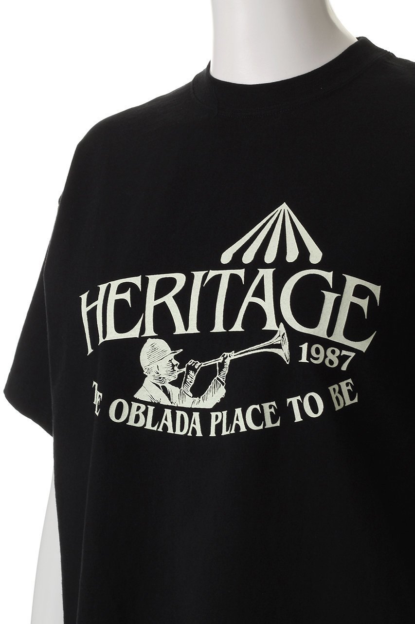 【オブラダ/Oblada】のHERITAGE Tシャツ 人気、トレンドファッション・服の通販 founy(ファニー) 　ファッション　Fashion　レディースファッション　Fashion for Women　トップス・カットソー　Cut & Sew Tops　シャツ・ブラウス・オフィスカジュアル　Elegant Blouses & Button-Ups　ロングTシャツ・Tシャツ　Longline T-Shirts & Tees　カットソー・ベーシックTシャツ　Cut-and-Sewn Tops / Stretch Tees & Basics　ショート　Short, Short Length　スリーブ　Sleeve, Long Sleeve / Short Sleeve　ハーフ　Half, Half-Length　プリント　Print, Printed Pattern　ベーシック　Basic, Essential　other-5|ID: prp329100004509959 ipo3291000000033821636