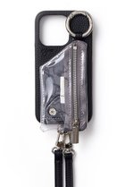 【エジュー/ajew】のiPhone15/15Pro ajew cadenas PVC zipphone case shoulder ブラック|ID: prp329100004509964 ipo3291000000031849689