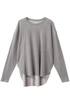 【スリー ドッツ/three dots】のヴィンテージサーマル ルーズTシャツ グレー|ID:prp329100004509971