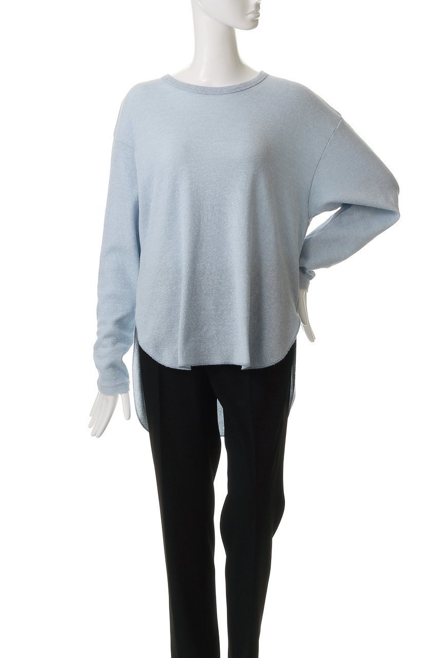【スリー ドッツ/three dots】のヴィンテージサーマル ルーズTシャツ 人気、トレンドファッション・服の通販 founy(ファニー) 　ファッション　Fashion　レディースファッション　Fashion for Women　トップス・カットソー　Cut & Sew Tops　シャツ・ブラウス・オフィスカジュアル　Elegant Blouses & Button-Ups　ロングTシャツ・Tシャツ　Longline T-Shirts & Tees　カットソー・ベーシックTシャツ　Cut-and-Sewn Tops / Stretch Tees & Basics　シンプル　Simple, Minimal　スリーブ　Sleeve, Long Sleeve / Short Sleeve　メランジ　Melange, Mixed Yarn　ルーズ　Loose, Oversized　ロング　Long, Long-Length　長袖　Long Sleeve, Full Sleeve　other-2|ID: prp329100004509971 ipo3291000000032843094
