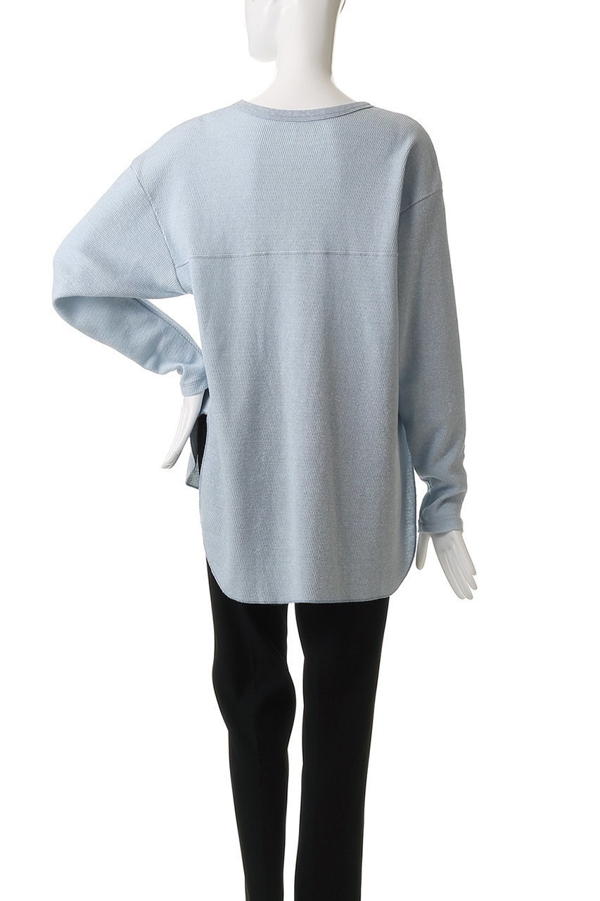 【スリー ドッツ/three dots】のヴィンテージサーマル ルーズTシャツ 人気、トレンドファッション・服の通販 founy(ファニー) 　ファッション　Fashion　レディースファッション　Fashion for Women　トップス・カットソー　Cut & Sew Tops　シャツ・ブラウス・オフィスカジュアル　Elegant Blouses & Button-Ups　ロングTシャツ・Tシャツ　Longline T-Shirts & Tees　カットソー・ベーシックTシャツ　Cut-and-Sewn Tops / Stretch Tees & Basics　シンプル　Simple, Minimal　スリーブ　Sleeve, Long Sleeve / Short Sleeve　メランジ　Melange, Mixed Yarn　ルーズ　Loose, Oversized　ロング　Long, Long-Length　長袖　Long Sleeve, Full Sleeve　other-4|ID: prp329100004509971 ipo3291000000035399956