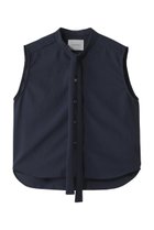 【ミディウミソリッド/MIDIUMISOLID】のn/slv tie-collar blouse.S ブラウス navy|ID:prp329100004509974
