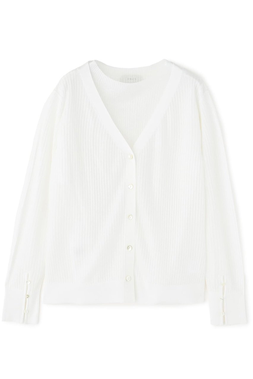 【エストラータ/STRATA】のメタルヤーンニットセット 人気、トレンドファッション・服の通販 founy(ファニー) 　ファッション　Fashion　レディースファッション　WOMEN　トップス・カットソー　Tops/Tshirt　ニット　Knit Tops　カーディガン　Cardigans　インナー　Inner　カーディガン　Cardigan　キャミワンピース　Cami Dress　シンプル　Simple　スリーブ　Sleeve　セットアップ　Set Up　ハーフ　Half　フェミニン　Feminine　ボトルネック　Bottleneck　マニッシュ　Mannish　ワイド　Wide　夏　Summer　NEW・新作・新着・新入荷　New Arrivals　 other-1|ID: prp329100004510902 ipo3291000000031861108
