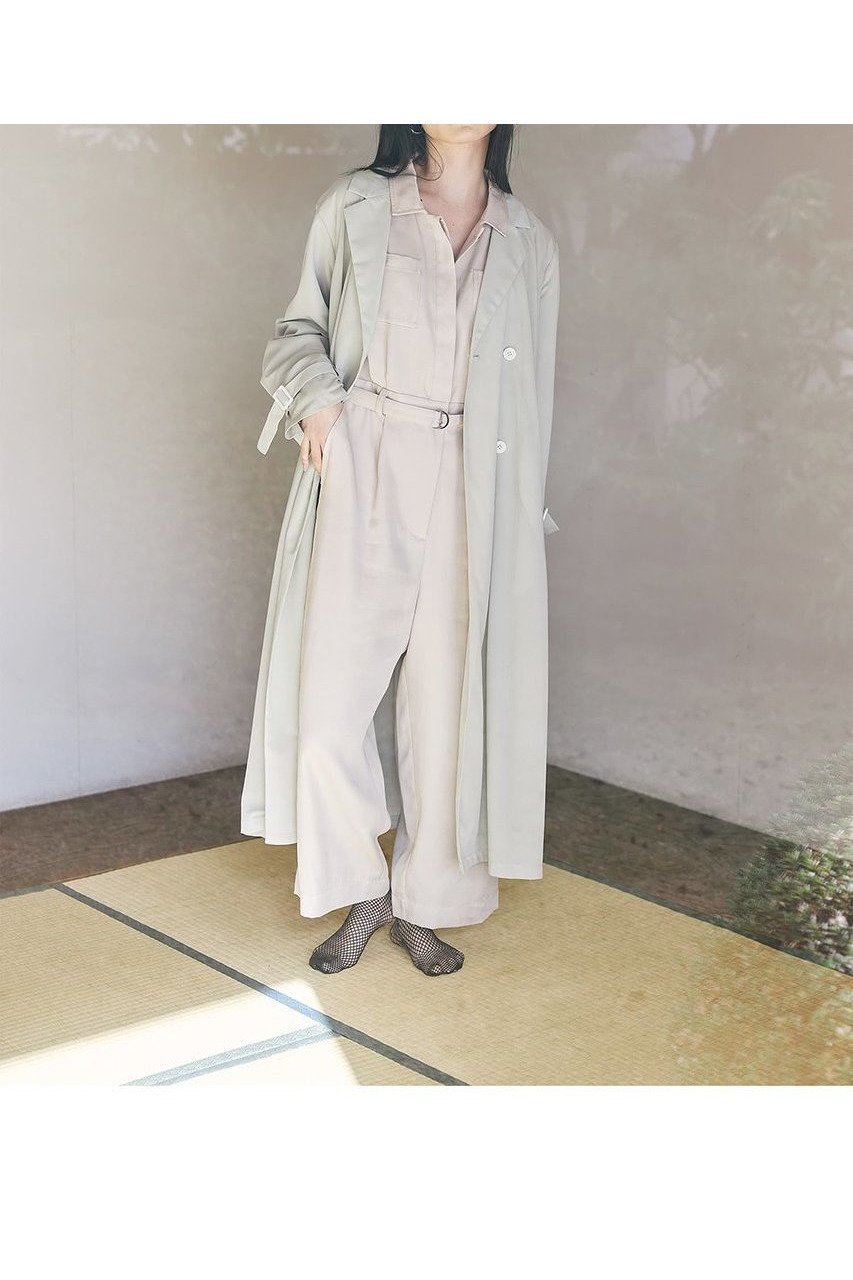 【エストラータ/STRATA】のシアートリコットロングコート 人気、トレンドファッション・服の通販 founy(ファニー) 　ファッション　Fashion　レディースファッション　WOMEN　アウター　Coat Outerwear　コート　Coats　おすすめ　Recommend　シアー　Sheer　シンプル　Simple　バランス　Balance　リラックス　Relax　ロング　Long　エレガント 上品　Elegant　NEW・新作・新着・新入荷　New Arrivals　other-2|ID: prp329100004510903 ipo3291000000031861119