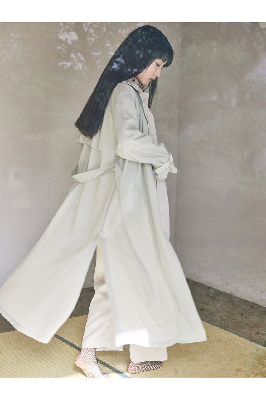 【エストラータ/STRATA】のシアートリコットロングコート 人気、トレンドファッション・服の通販 founy(ファニー) 　ファッション　Fashion　レディースファッション　Fashion for Women　アウター　Coat / Outerwear Collection　コート・ロングコート・ピーコート　Long Coats, Peacoats & More　おすすめ　Recommended / Our Picks　シアー　Sheer, See-Through　シンプル　Simple, Minimal　バランス　Balance, Style Balance　リラックス　Relax, Relaxed Fit　ロング　Long, Long-Length　エレガント 上品　Elegant　other-4|ID: prp329100004510903 ipo3291000000032948811