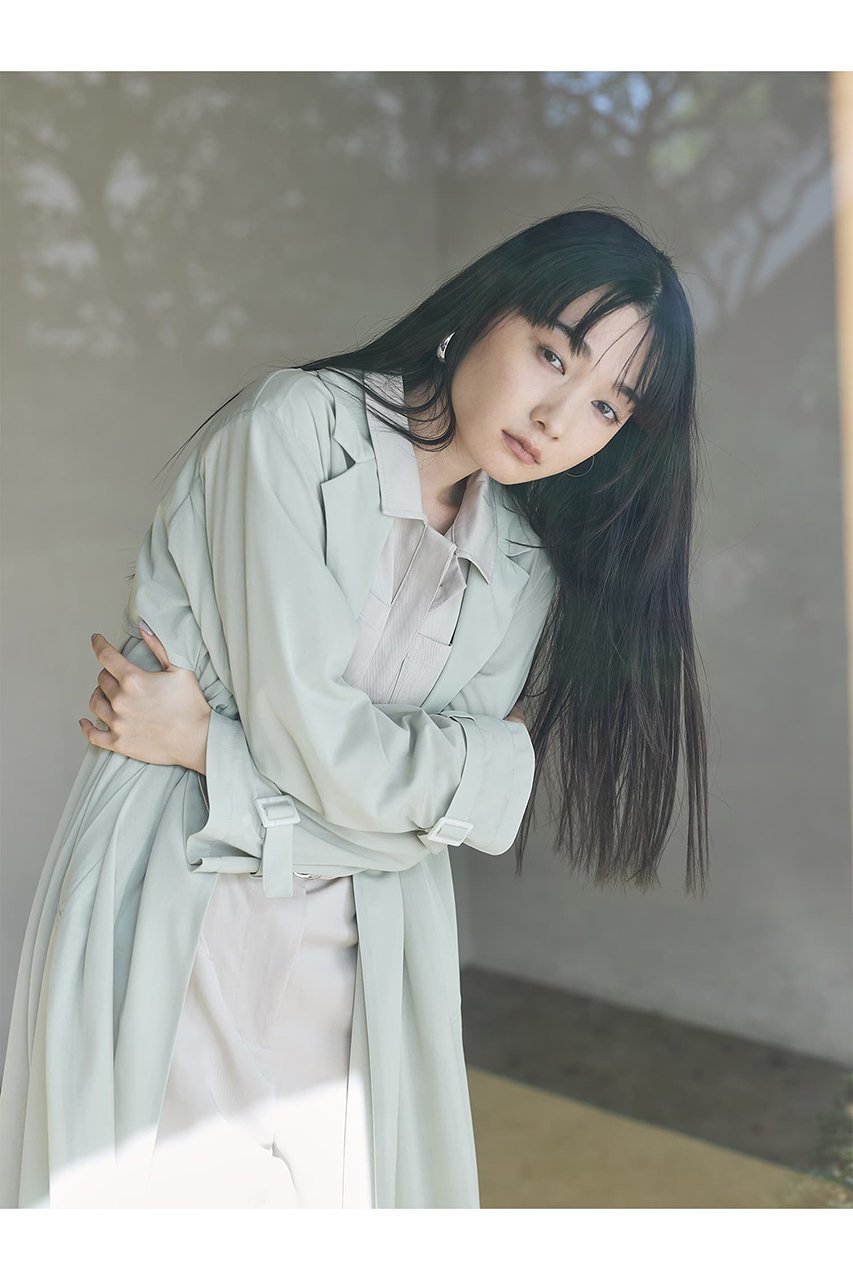 【エストラータ/STRATA】のシアートリコットロングコート 人気、トレンドファッション・服の通販 founy(ファニー) 　ファッション　Fashion　レディースファッション　Fashion for Women　アウター　Coat / Outerwear Collection　コート・ロングコート・ピーコート　Long Coats, Peacoats & More　おすすめ　Recommended / Our Picks　シアー　Sheer, See-Through　シンプル　Simple, Minimal　バランス　Balance, Style Balance　リラックス　Relax, Relaxed Fit　ロング　Long, Long-Length　エレガント 上品　Elegant　other-5|ID: prp329100004510903 ipo3291000000032948820