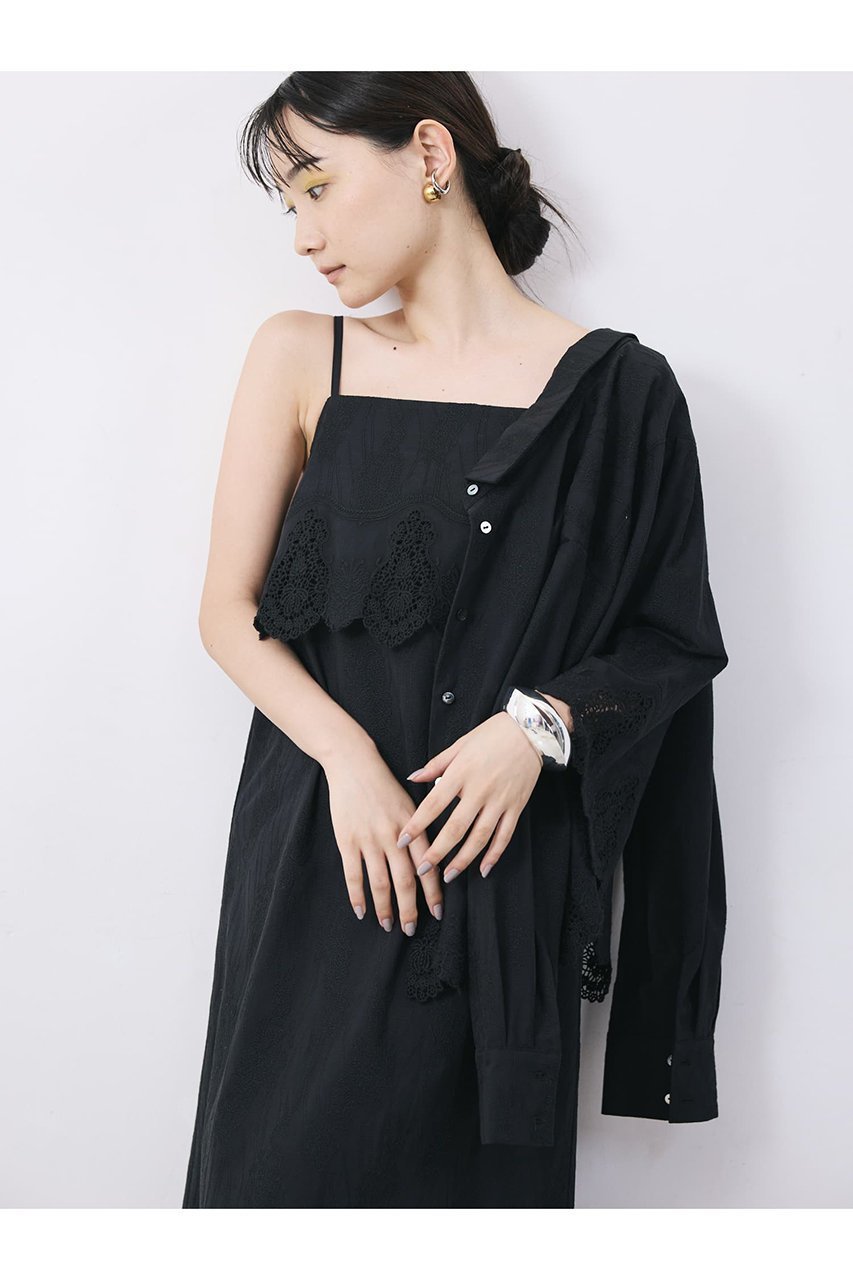 【エストラータ/STRATA】のエンブロイダリースカラップキャミソールワンピース 人気、トレンドファッション・服の通販 founy(ファニー) 　ファッション　Fashion　レディースファッション　Fashion for Women　ワンピース　Dresses　チュニック　Tunic Tops & Dresses　インナー　Innerwear　春　Spring　キャップ　Cap, Baseball Cap　キャミソール　Camisole, Spaghetti Strap Top　スカラップ　Scallop, Scalloped Edge　タンク　Tank Top, Sleeveless Top　チュニック　Tunic, Long Top　デニム　Denim, Jeans Material　バランス　Balance, Style Balance　ヨーク　Yoke, Yoke Design　ラップ　Wrap, Wrap Design　リゾート　Resort, Vacation Style　S/S・春夏　SS, Spring/Summer, Warm Season　おすすめ　Recommended / Our Picks　夏　Summer　other-5|ID: prp329100004510904 ipo3291000000032806404