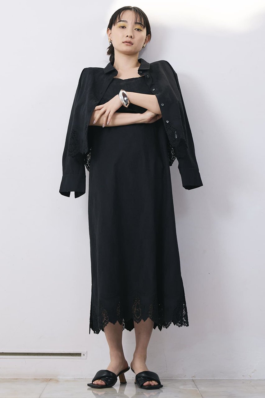 【エストラータ/STRATA】のエンブロイダリースカラップキャミソールワンピース 人気、トレンドファッション・服の通販 founy(ファニー) 　ファッション　Fashion　レディースファッション　Fashion for Women　ワンピース　Dresses　チュニック　Tunic Tops & Dresses　インナー　Innerwear　春　Spring　キャップ　Cap, Baseball Cap　キャミソール　Camisole, Spaghetti Strap Top　スカラップ　Scallop, Scalloped Edge　タンク　Tank Top, Sleeveless Top　チュニック　Tunic, Long Top　デニム　Denim, Jeans Material　バランス　Balance, Style Balance　ヨーク　Yoke, Yoke Design　ラップ　Wrap, Wrap Design　リゾート　Resort, Vacation Style　S/S・春夏　SS, Spring/Summer, Warm Season　おすすめ　Recommended / Our Picks　夏　Summer　other-6|ID: prp329100004510904 ipo3291000000032806405