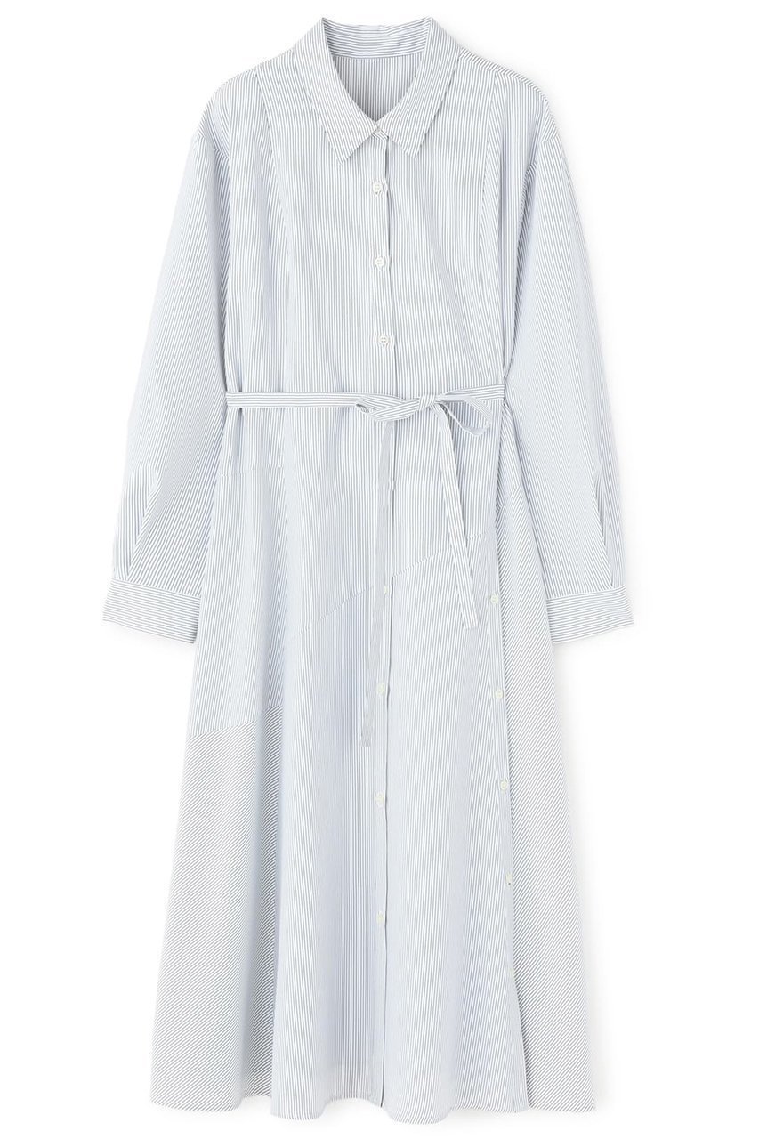 【エストラータ/STRATA】のボタンスリットシャツワンピース 人気、トレンドファッション・服の通販 founy(ファニー) 　ファッション　Fashion　レディースファッション　Fashion for Women　ワンピース　Dresses　シャツワンピース / 1枚で着映えコーデ　Shirt Dresses　チュニック　Tunic Tops & Dresses　おすすめ　Recommended / Our Picks　ストライプ　Stripe, Striped Pattern　スニーカー　Sneakers, Trainers　チュニック　Tunic, Long Top　フェミニン　Feminine, Girly　フロント　Front, Front Design　ベーシック　Basic, Essential　羽織　Haori, Light Jacket　 other-1|ID: prp329100004510905 ipo3291000000032857896