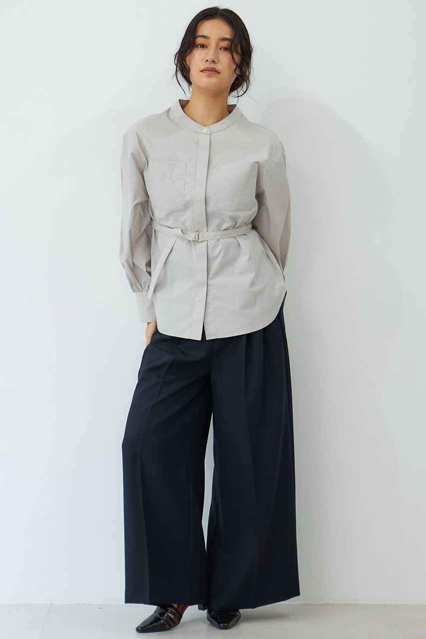 【エストラータ/STRATA】のハイウエストグルカワイドパンツ 人気、トレンドファッション・服の通販 founy(ファニー) 　ファッション　Fashion　レディースファッション　Fashion for Women　パンツ　Pants & Trousers　クロップド　Cropped, Short Length　ジャケット　Jacket, Outerwear　スニーカー　Sneakers, Trainers　なめらか　Smooth, Silky Texture　ミリタリー　Military, Army Style　ワイド　Wide, Wide Fit　エレガント 上品　Elegant　other-6|ID: prp329100004510906 ipo3291000000032790374