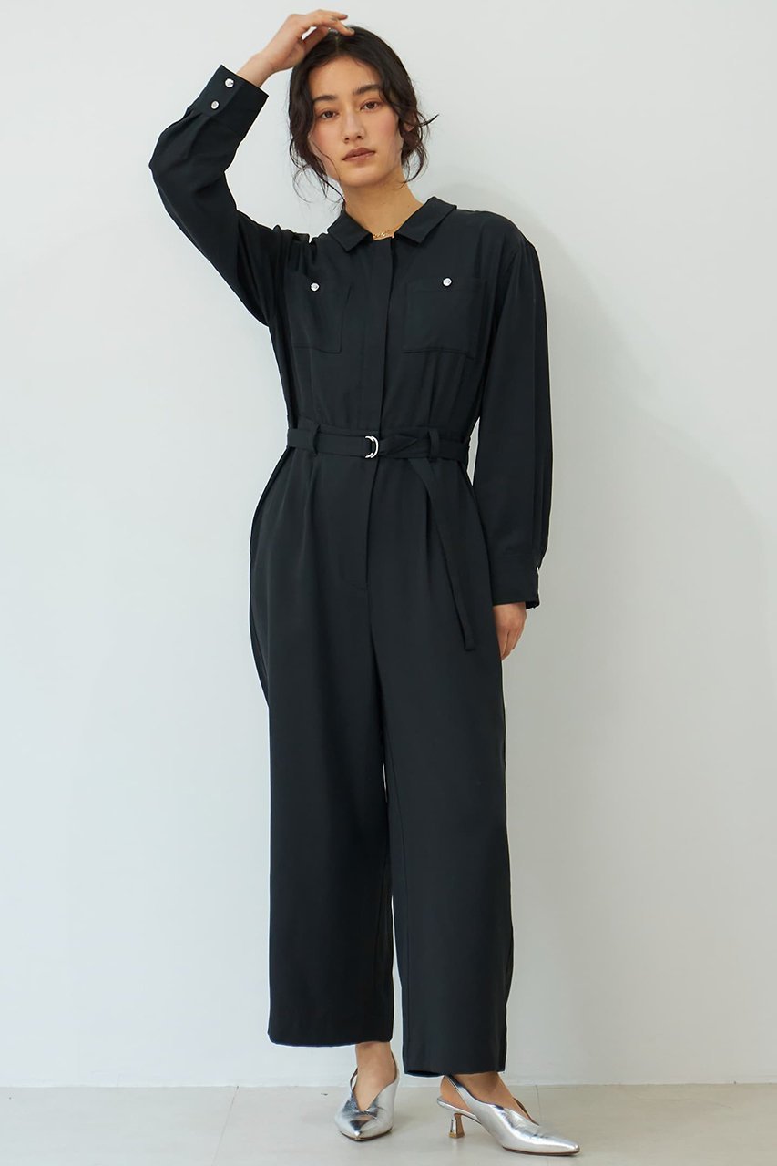 【エストラータ/STRATA】のヴィンテージツイルジャンプスーツ 人気、トレンドファッション・服の通販 founy(ファニー) 　ファッション　Fashion　レディースファッション　Fashion for Women　パンツ　Pants & Trousers　カットソー　Cut and Sewn Top　ツイル　Twist, Twisted Detail　ポケット　Pocket, Pocket Detail　ロング　Long, Long-Length　other-2|ID: prp329100004510908 ipo3291000000032899588