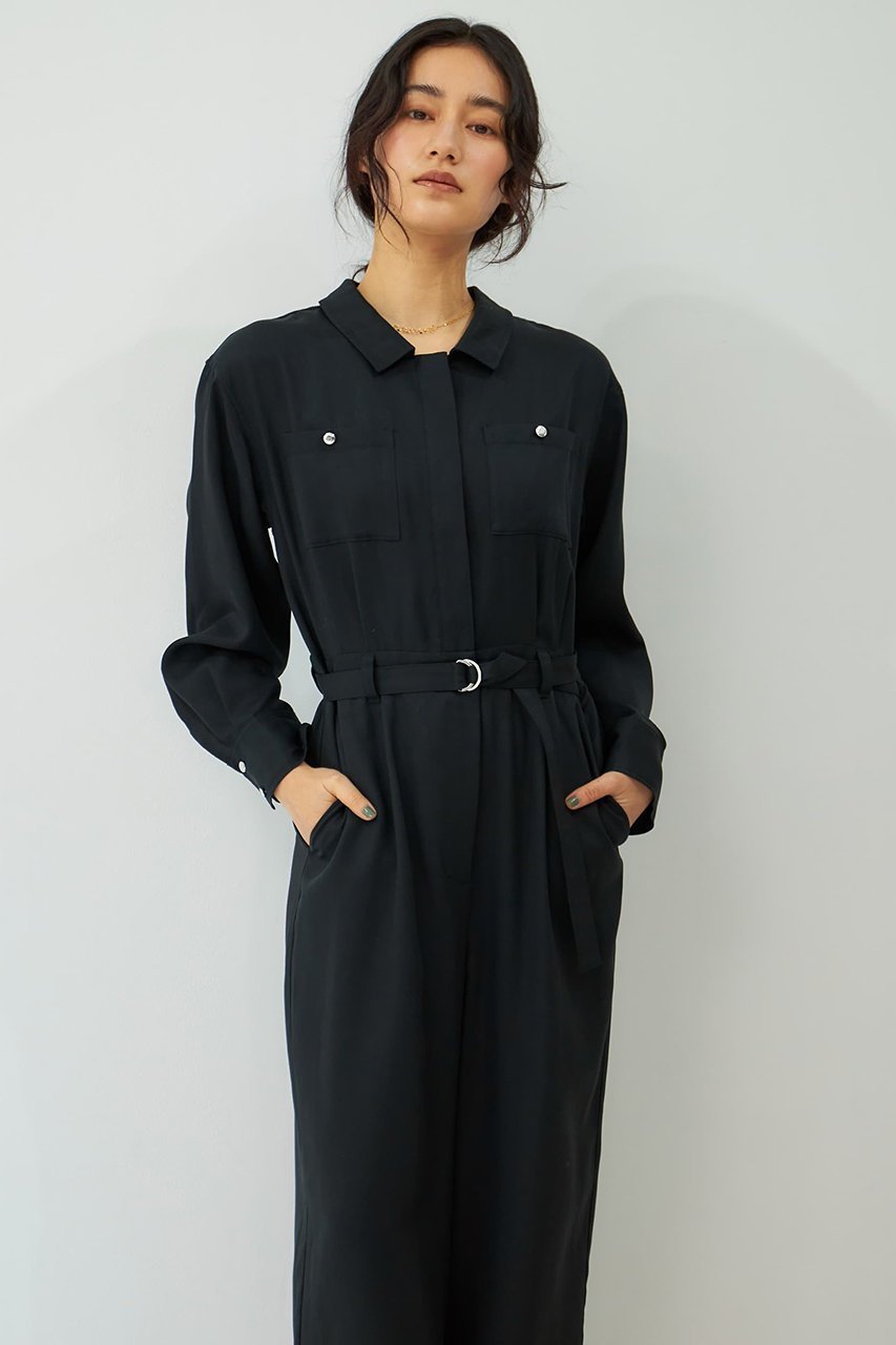 【エストラータ/STRATA】のヴィンテージツイルジャンプスーツ 人気、トレンドファッション・服の通販 founy(ファニー) 　ファッション　Fashion　レディースファッション　Fashion for Women　パンツ　Pants & Trousers　カットソー　Cut and Sewn Top　ツイル　Twist, Twisted Detail　ポケット　Pocket, Pocket Detail　ロング　Long, Long-Length　other-4|ID: prp329100004510908 ipo3291000000032899593